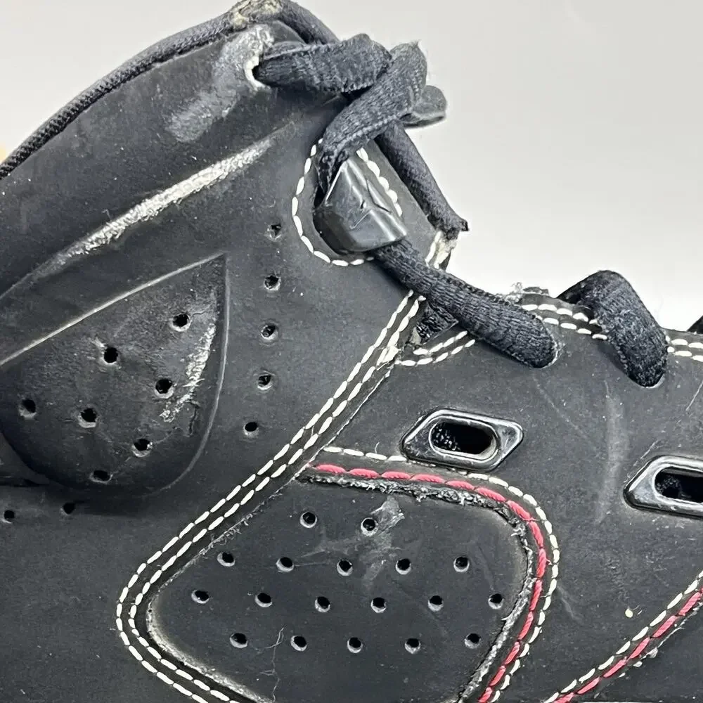 Nike Air Jordan 6-17-23 Basketball Shoes Youth Size 4Y Black Red Comfort Sneaker